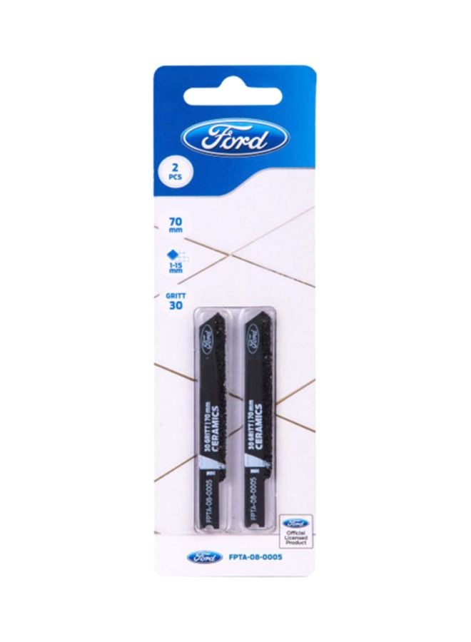 Ford Pack Of 2 Ceramic Jigsaw Blades Black - Image 1