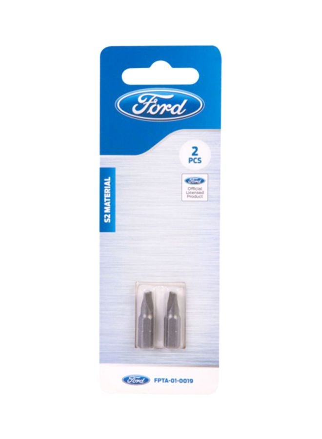 Ford 2-Piece S2 Screw Driving Bits Set Silver 25mm - Image 1