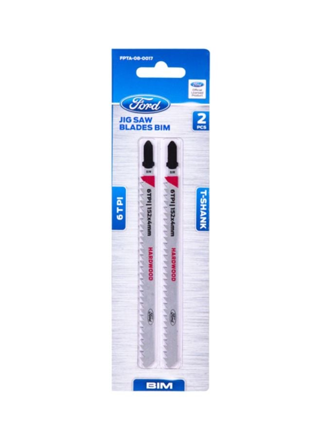 Ford 2-Piece Jigsaw Blade Set Silver - Image 1