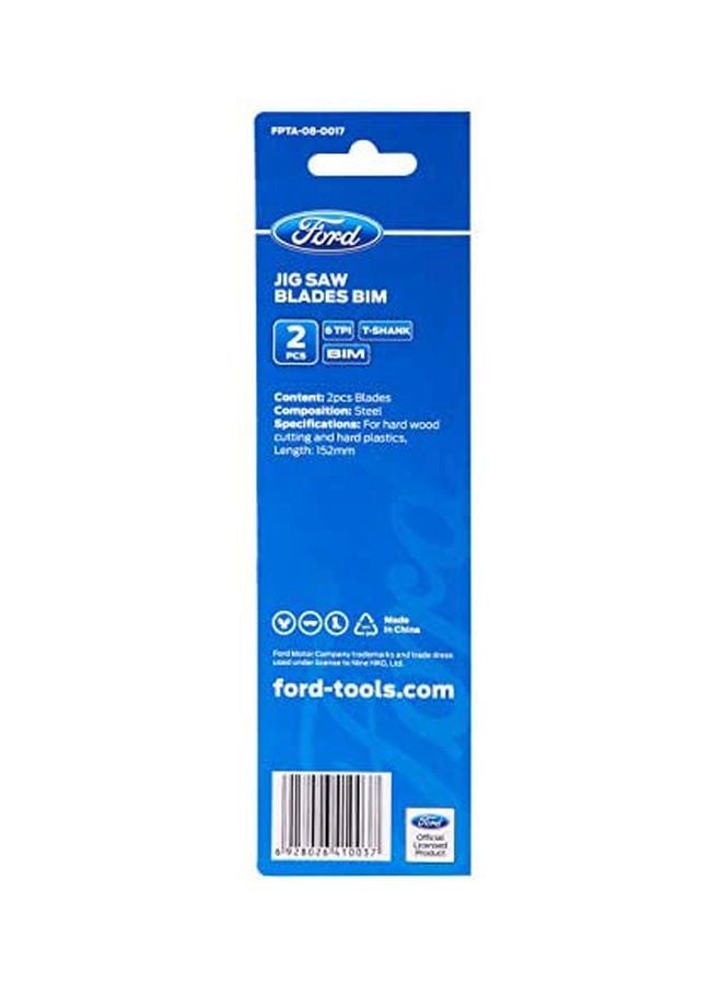 Ford 2-Piece Jigsaw Blade Set Silver - Image 2