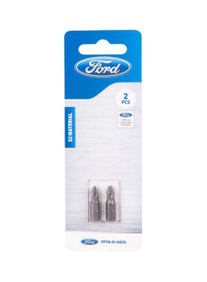 Ford 2-Piece Screw Driving Bit Set Silver - Image 1
