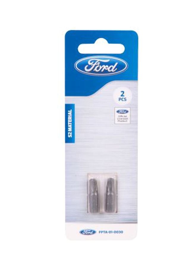 Ford 2-Piece Screw Driving Bit Set Silver - Image 1