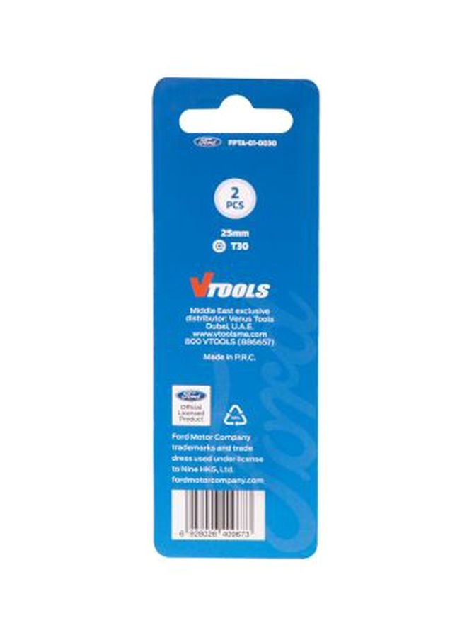 Ford 2-Piece Screw Driving Bit Set Silver - Image 2