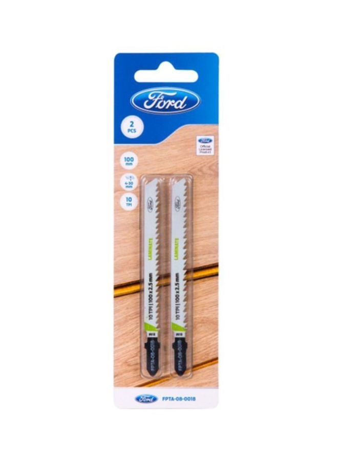 Ford 2-Piece Bim Jigsaw Blades Set Silver 100mm - Image 1