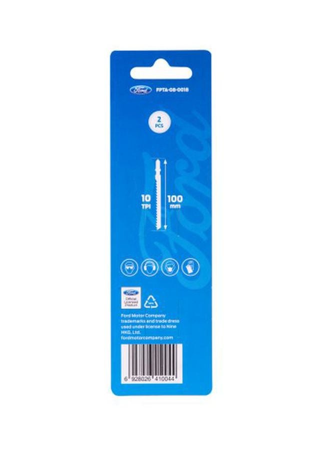 Ford 2-Piece Bim Jigsaw Blades Set Silver 100mm - Image 2