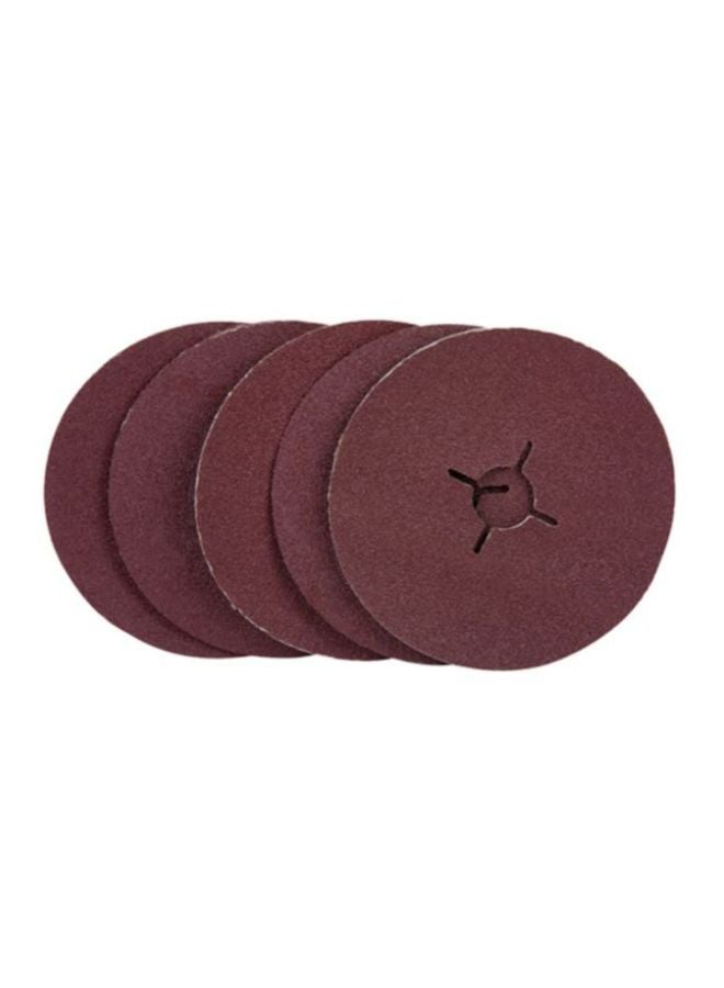 Ford 5-Piece Angle Grinder Sand Paper Disc Set Maroon 115mm