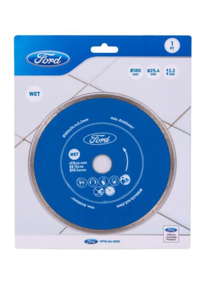 Ford Wet Diamond Disc Blue 180x25.4x2.2mm