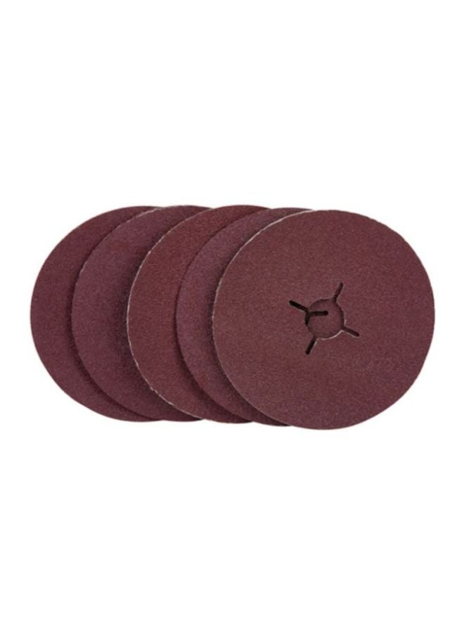 Ford 5-Piece Angle Grinder Sand Paper Disc Set Red/Grey - Image 1