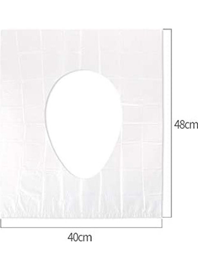 AIWANTO Pack Of 10 Disposable Toilet Seat Covers Clear 17.5x10.7x2.4cm  - Image 2