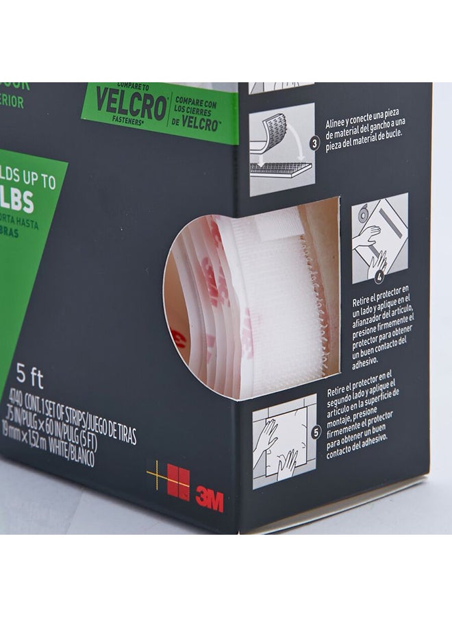 3M Scotch General Purpose Indoor Fastener Tape White 1.52meter - Image 3