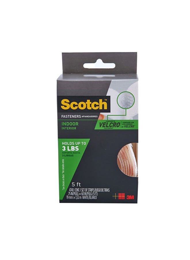 3M Scotch General Purpose Indoor Fastener Tape White 1.52meter - Image 2