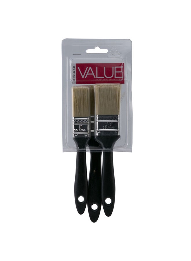 ACE 3-Piece Value Brush Set Multicolour 0.5kg - Image 1