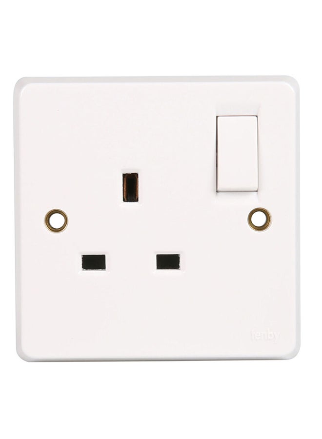 Own Buy - Single Socket With Switch White - Image 1