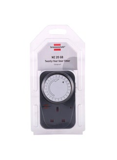 Brennenstuhl 24-Hour Timer Socket Black 20mm 
