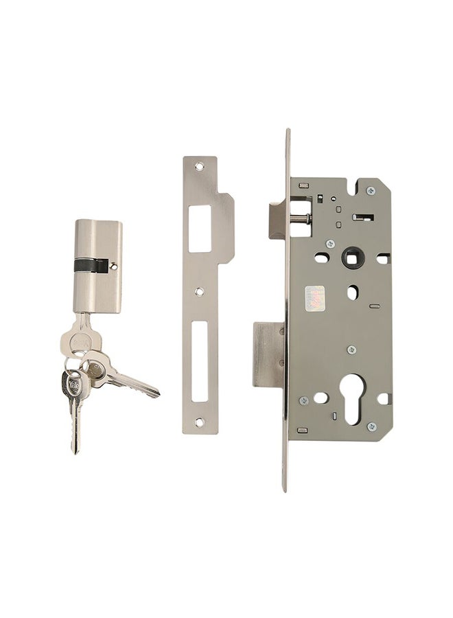 ييل طقم قفل باب أسطواني رمادي - Image 2