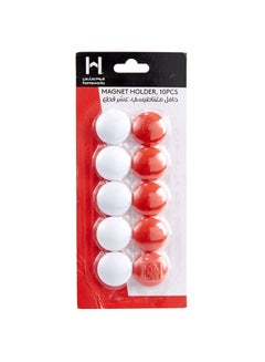 homeworks Pack Of 10 Magnet Holders White 