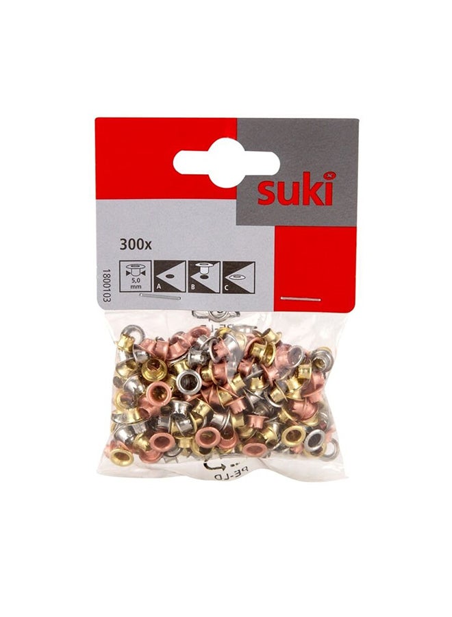 Suki Eyelet (Pack of 300) Multicolour 150mm - Image 1
