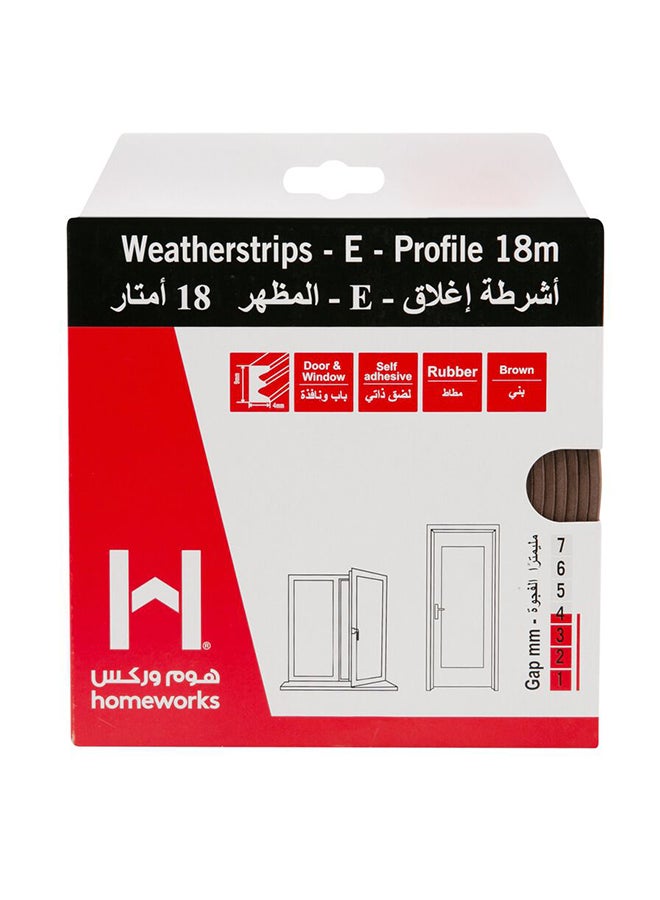 homeworks Weatherstrip E Profile Multicolour - Image 1