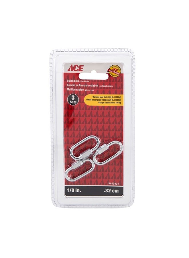 ACE 3-Piece Quick Link Silver 