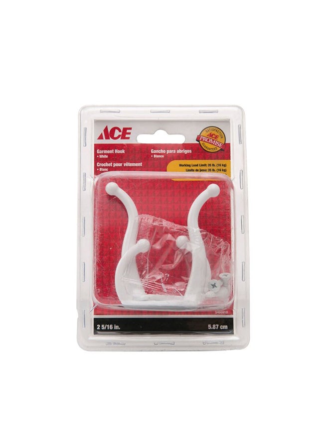 ACE Coat and Hat Hook (6 cm, Pack of 2) Multicolour 