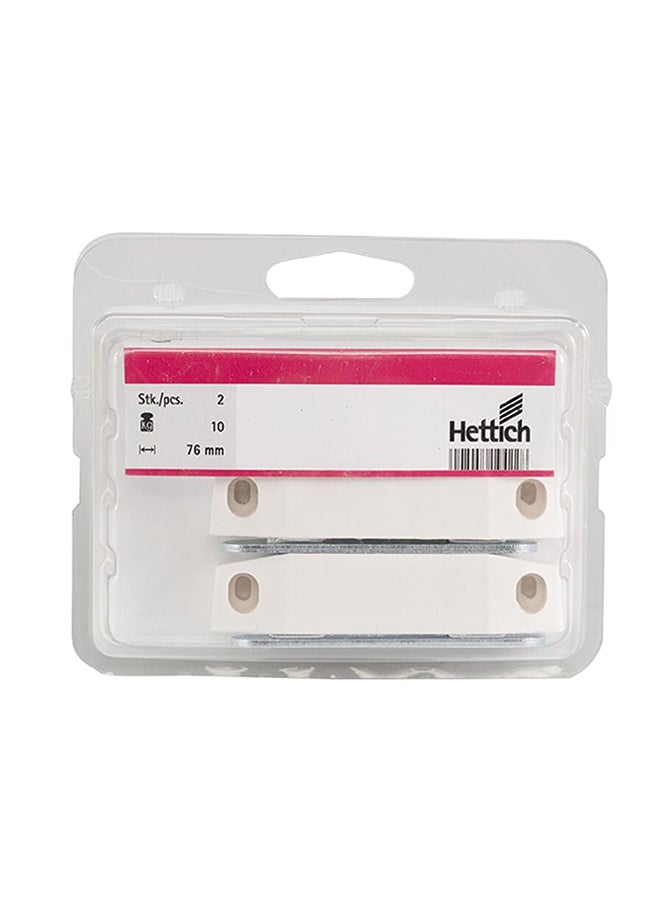 Hettich Pack Of 2 Magnetic Catch Silver  - Image 1