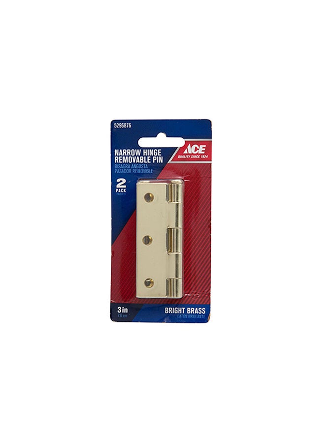 ACE Narrow Hinge with Removable Pin Gold 