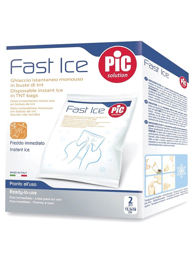PIC Pack Of 2 Set Fast Ice Disposable Instant 