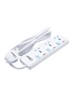 Clikon 3 Way Extension Socket White/Blue/red  - Image 2