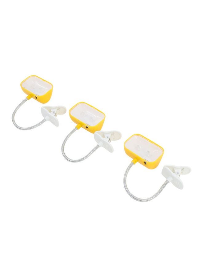 3-Piece Multifunction LED Clip Lights Yellow/White 17x24x4cm - v1602053564/N40929986A_2