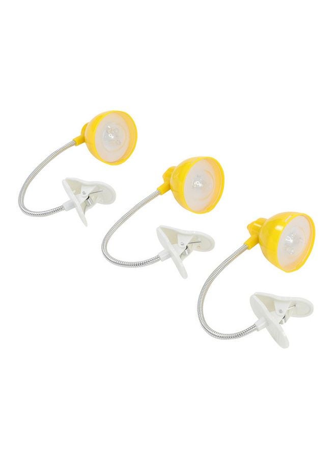 3-Piece Multifunction Clip LED Light Yellow/White 17x24cm - v1602053571/N40929990A_2