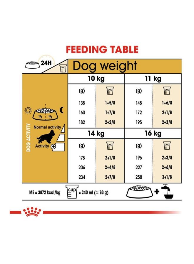 ROYAL CANIN Cocker Breed Health Nutrition For Adult Spaniel Brown 3kg - Image 2