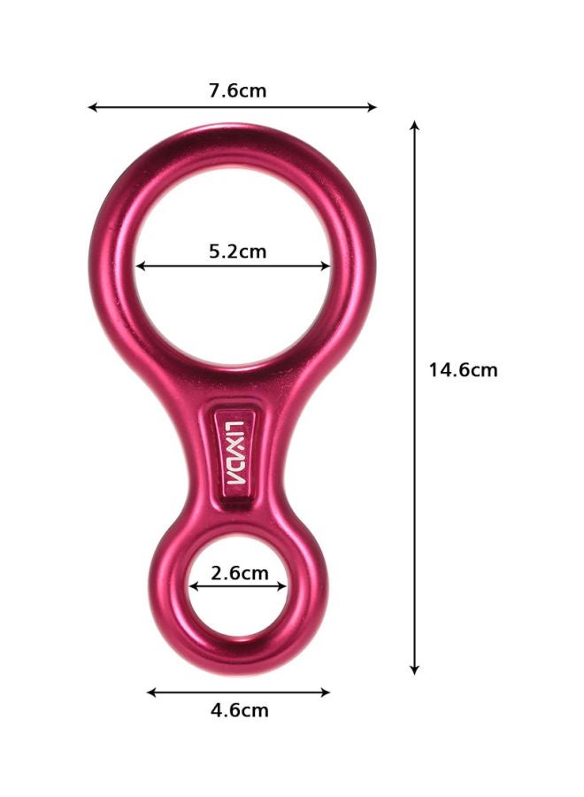 LIXADA - O-Ring Hook Rappel Descender 14.6 x 7.6cm - Image 1