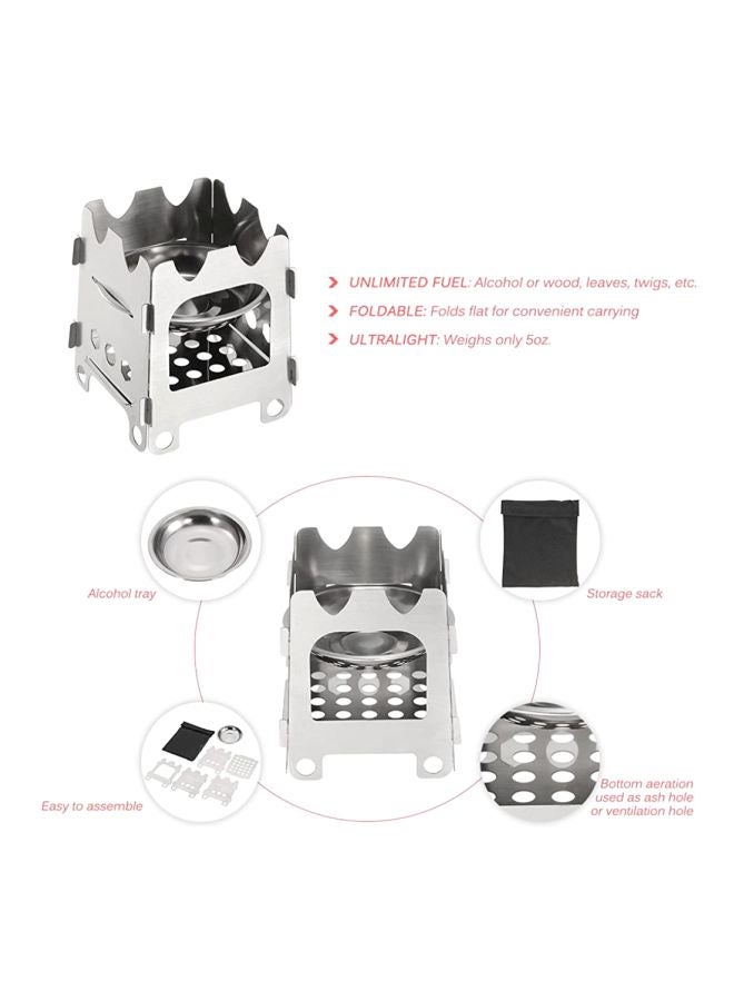 LIXADA - Folding Stainless Steel Stove - Image 1
