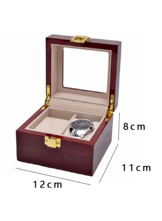 Beauenty - unisex 2-Slot Wooden Watch Organizer - Image 1