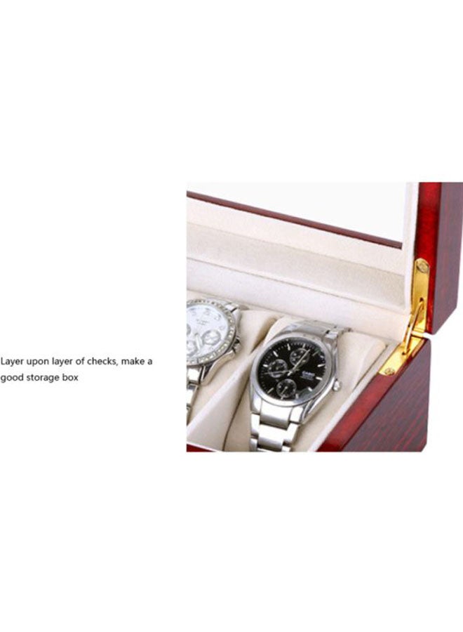 بيوينتي صندوق خشبي لتنظيم الساعات مزود بعدد 5 فتحات unisex - Image 4