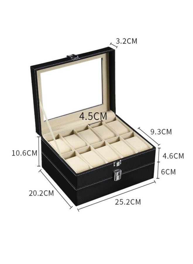 Beauenty - 20-Slot Leather Watch Organizer - Image 1