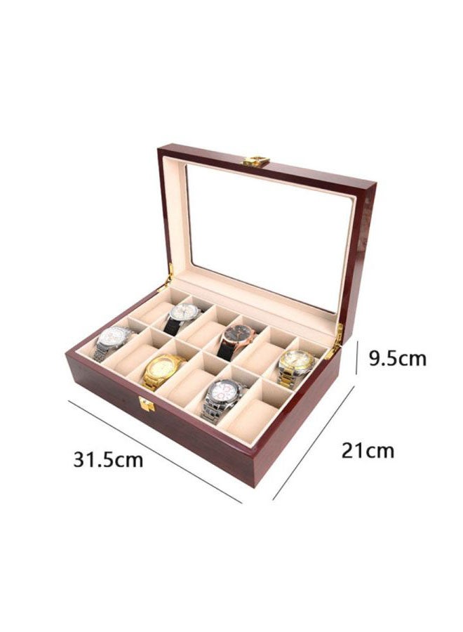 Beauenty - 12-Slot Wooden Watch Organizer - Image 1