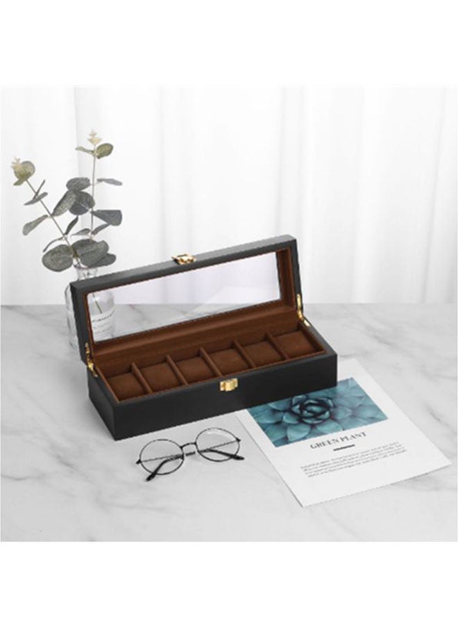 Beauenty - unisex 6-Slot Watch Storage Box - Image 1