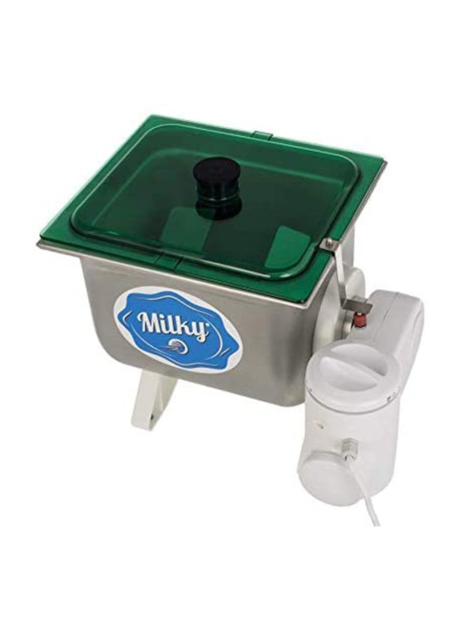 Milky Electric Butter Churning/Extractor Machine 550W 10 L 550 W FJ 10 Silver/Green - Image 4