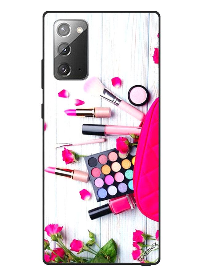 Covernex Samsung Galaxy Note 20 Protective Case Cover Printed Featuring Pink Makeup Items DESIGN_0475 - Image 1