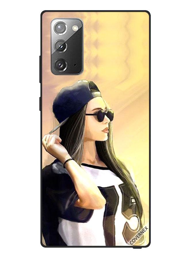 Covernex Protective Case Cover For Samsung Galaxy Note20 Cute Girl Wear Glasses - Image 1