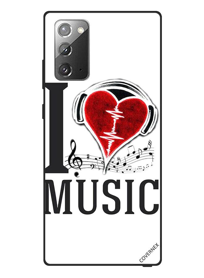 Covernex Protective Case Cover For Samsung Galaxy Note20 I Love Music - Image 1