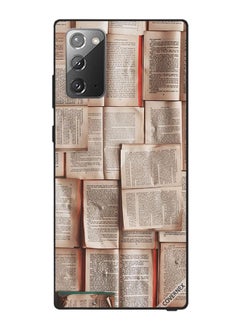 Protective Case Cover For Samsung Galaxy Note20 Book Pages Pattern