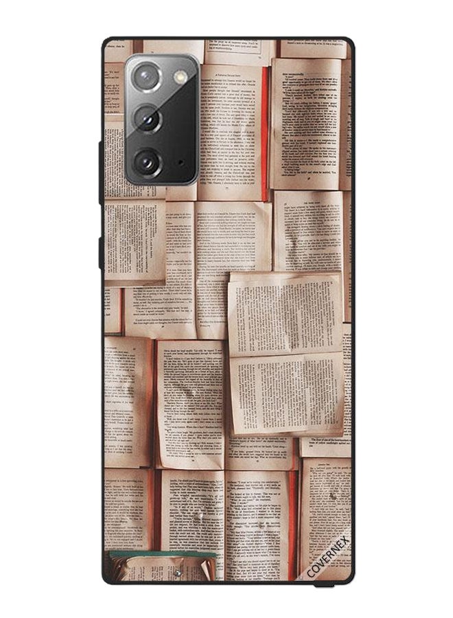 Covernex - Protective Case Cover For Samsung Galaxy Note20 Book Pages Pattern - Image 1