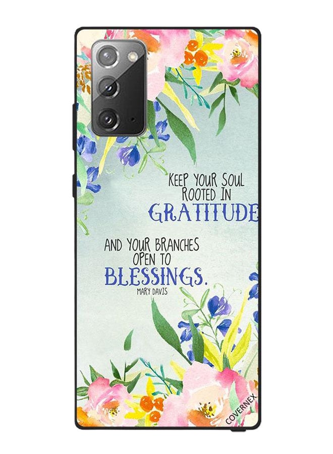 Covernex Samsung Galaxy Note 20 Protective Case Cover Printed Featuring Gratitude Blessings DESIGN_1443 - Image 1