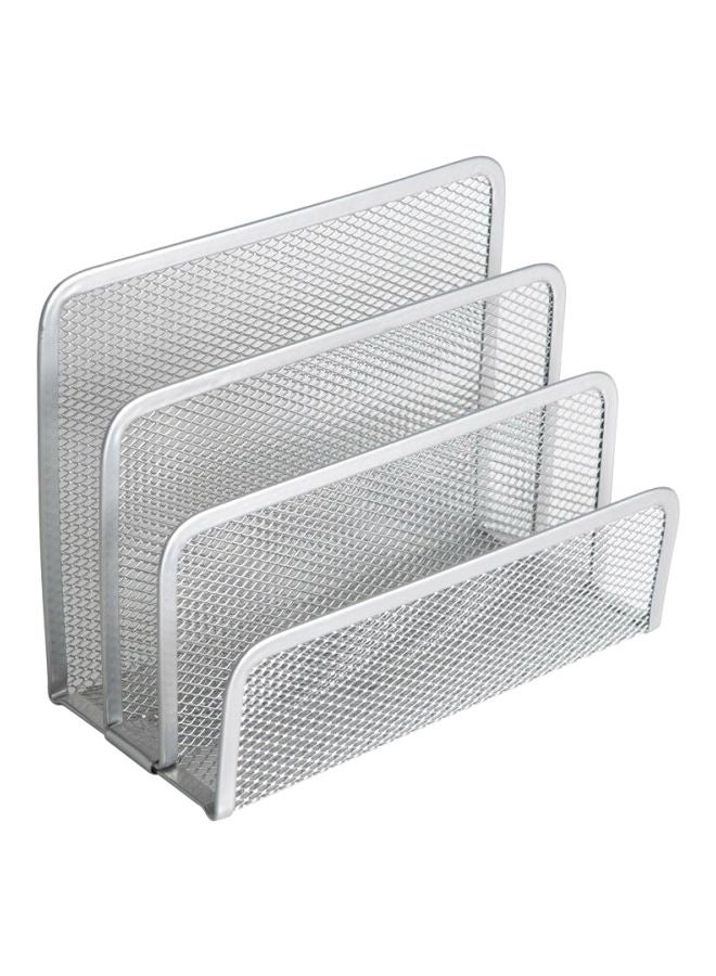 ROCO - 3 Compartment Mesh Envelope Holder Silver - Image 1