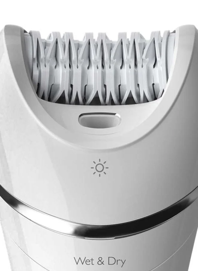 Philips Epilator Series 8000 Wet And Dry epilator BRE710/01, 2 Years Warranty White/Pink