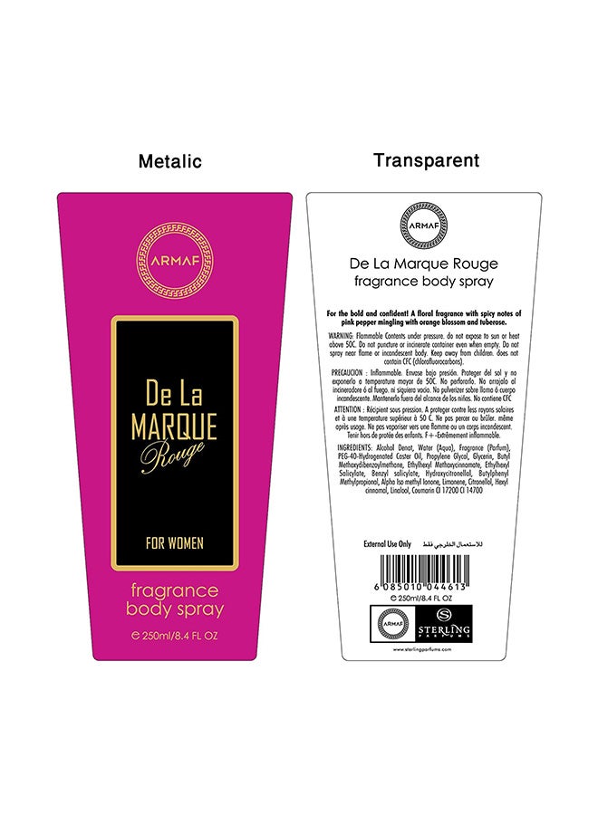 أرماف بخاخ معطر دي لا مارك روج 250ملليلتر  - Image 2