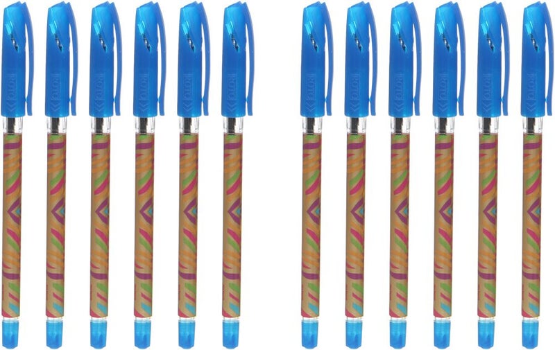 Roto 12-Piece Aero Liquid Fluid Ink Pen Set Blue - Image 2