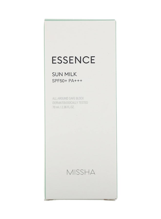 Missha All Around Safe Block Essence Sun Milk SPF50+ PA+++ 70ml - Image 2